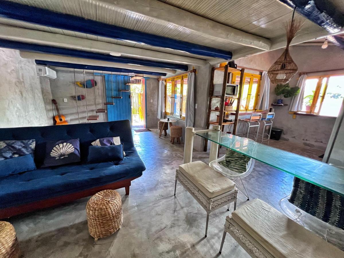 Casinha Azul Caraiva - Casa Completa Na Beira Do Rio Villa Exterior photo